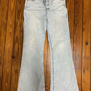 American Eagle Outfitters Light Wash Flare Jeans